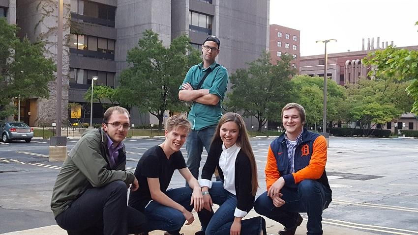 The Cook Lab at the Midwest Enzyme Chemistry Conference, 2016. If we ever drop an album, this will be our cover. Our name would be "Dr. Cook and the bonus dimers."